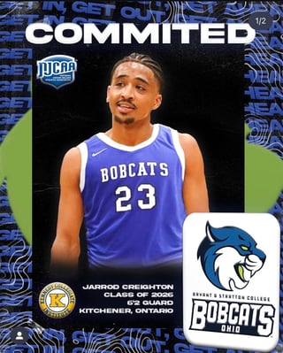 Basketball player Jarrod Creighton committed to Bryant College